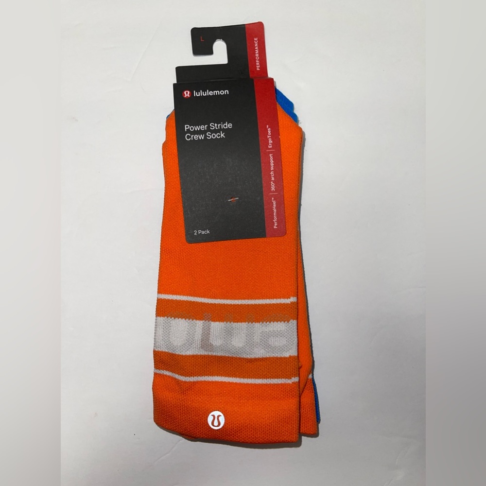 Lululemon Power Stride Crew Sock 2 Pack FOR MEN